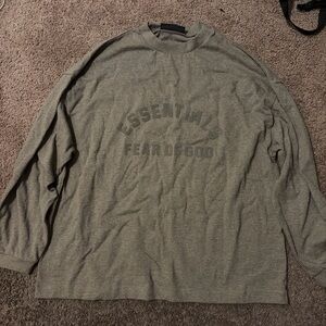 Fear of God Essentials Men's Long Sleeve Shirt - Olive